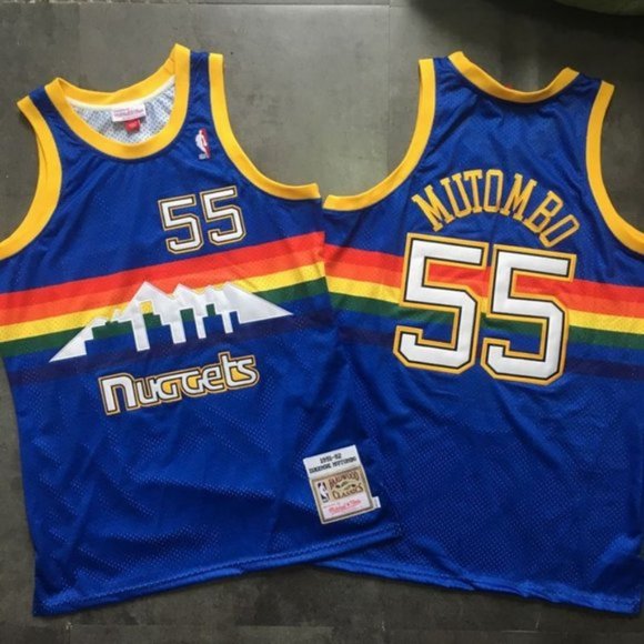 dikembe mutombo nuggets jersey